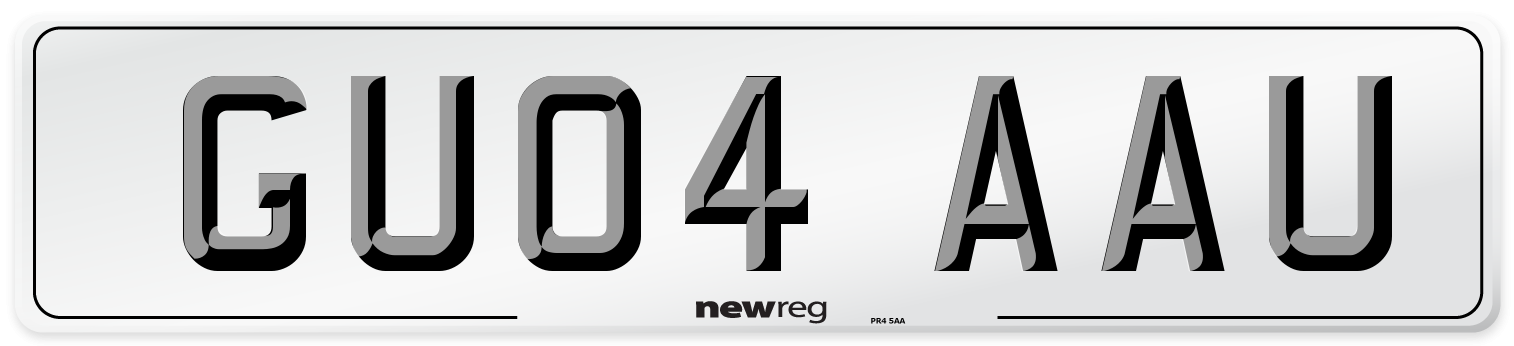 GU04 AAU Number Plate from New Reg